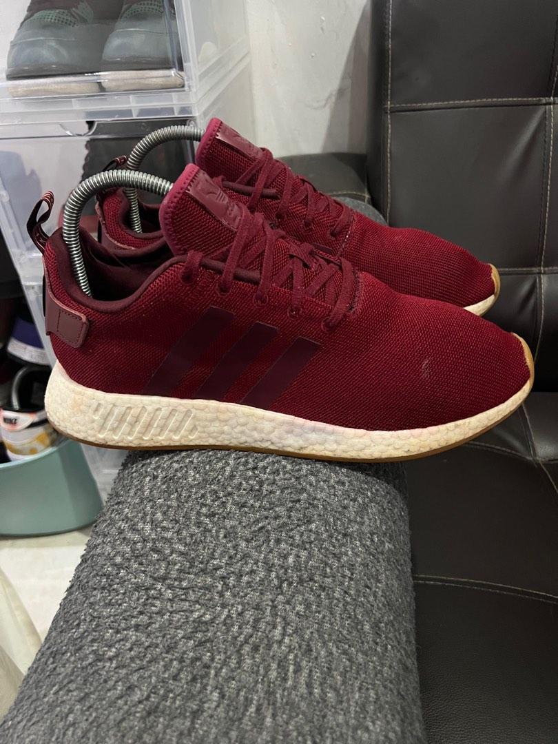 Nmd r2 grey maroon online