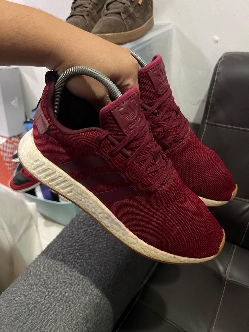 Nmd hotsell r2 burgundy