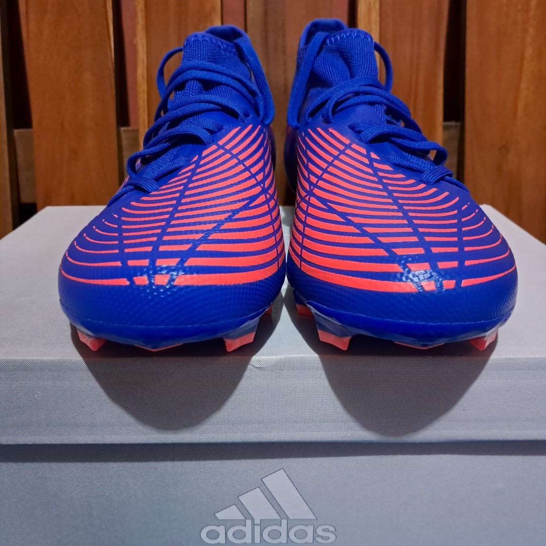 Adidas Unisex Predator Edge3 Fg Soccer HiRes Blue, Olah Raga