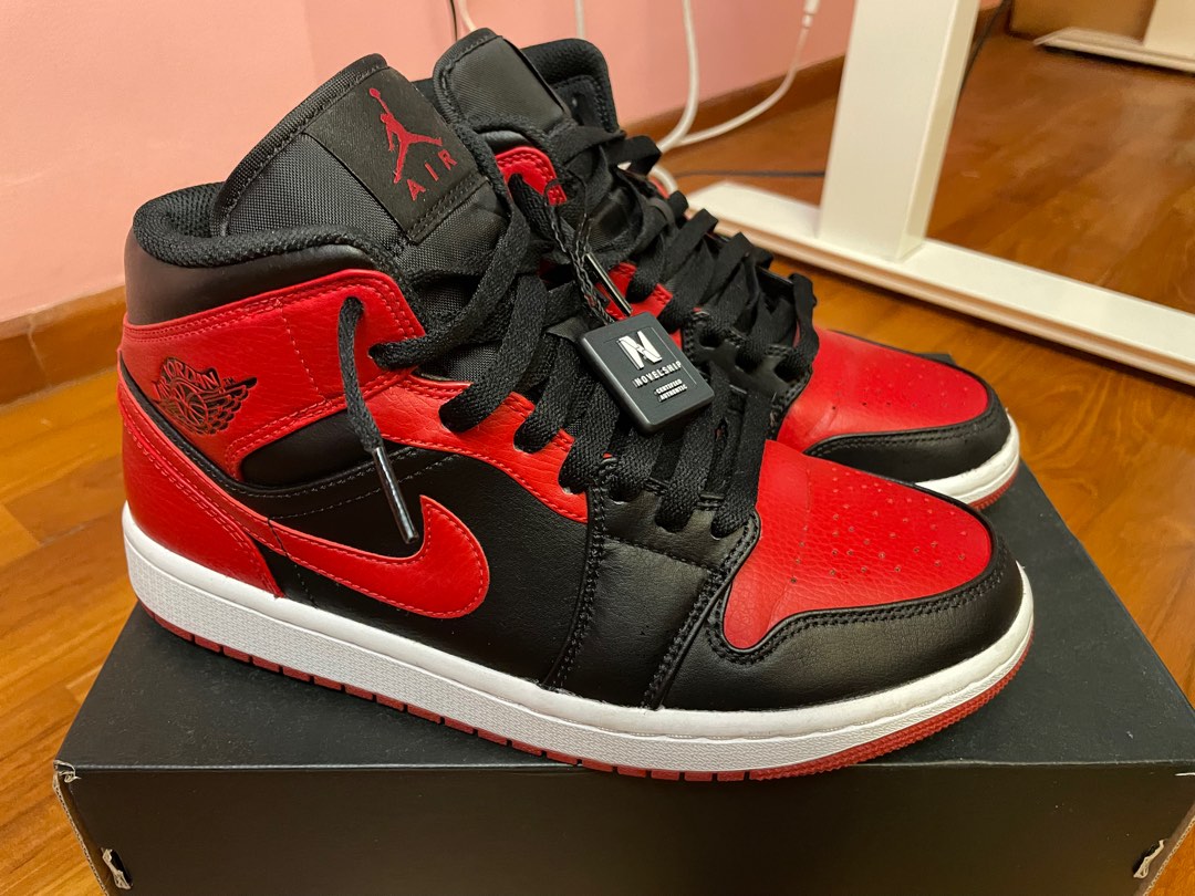 Air jordan 1 black red banned discount