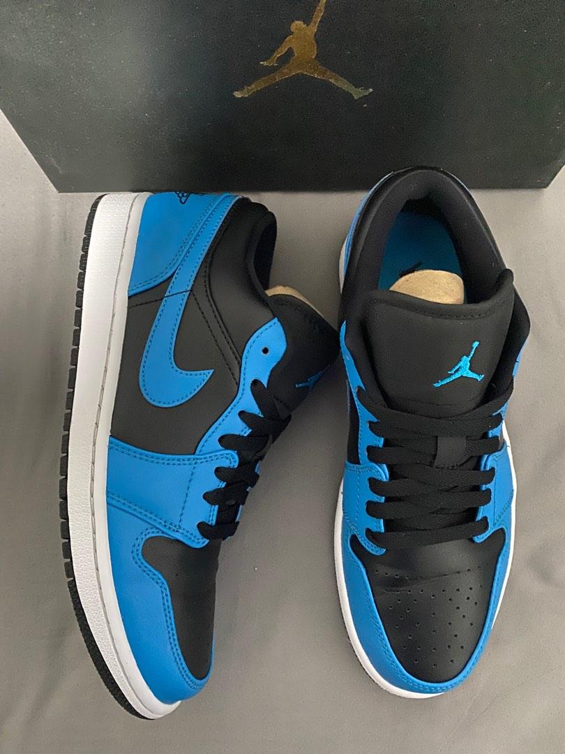 Air Jordan 1 Low Laser Blue ( Goat Purchased ), Men'S Fashion, Footwear,  Sneakers On Carousell