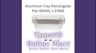 Aluminum Tray Rectangular Pan 650ML x 37MM - 10s