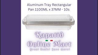 Aluminum Tray Rectangular Pan 1100ML x 37MM - 10s
