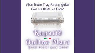 Aluminum Tray Rectangular Pan 1000ML x 50MM
