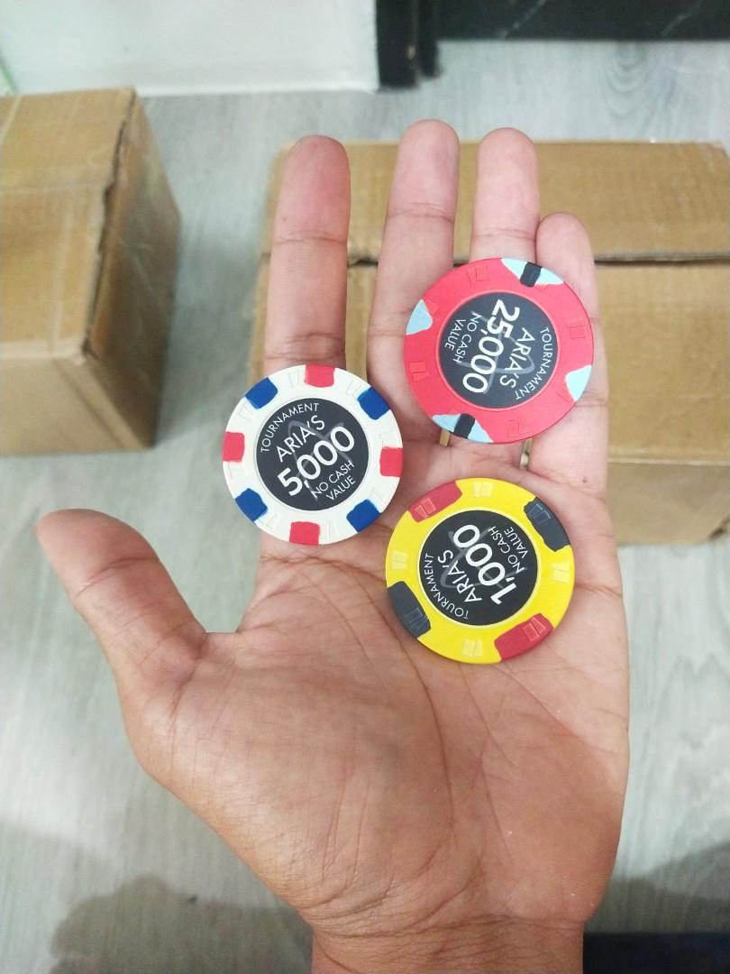 Aria Poker Chips, Hobbies & Toys, Toys & Games on Carousell