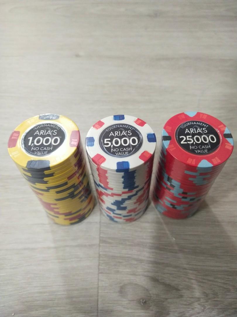 Aria Poker Chips, Hobbies & Toys, Toys & Games on Carousell