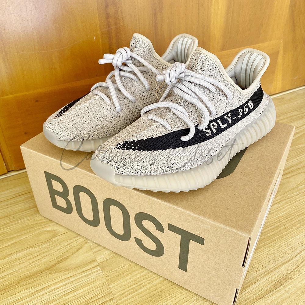 Authentic ADIDAS Yeezy Slate Core Black Fits Women Ladies US Size 5.5 mens 5