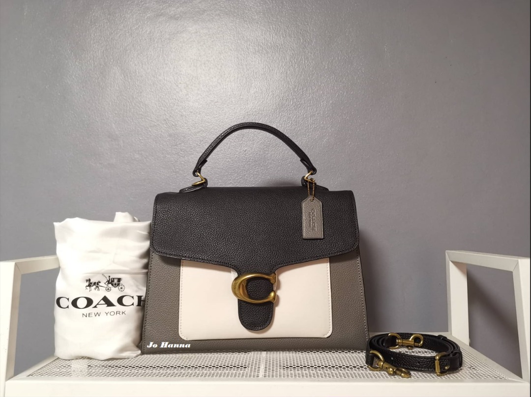 Authentic Coach Tabby Top Handle in Colorblock, Luxury, Bags & Wallets