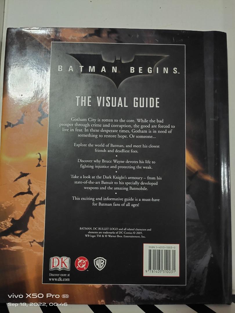 Batman Begins The Visual Guide (Limited Edition), Hobbies & Toys, Books &  Magazines, Comics & Manga on Carousell