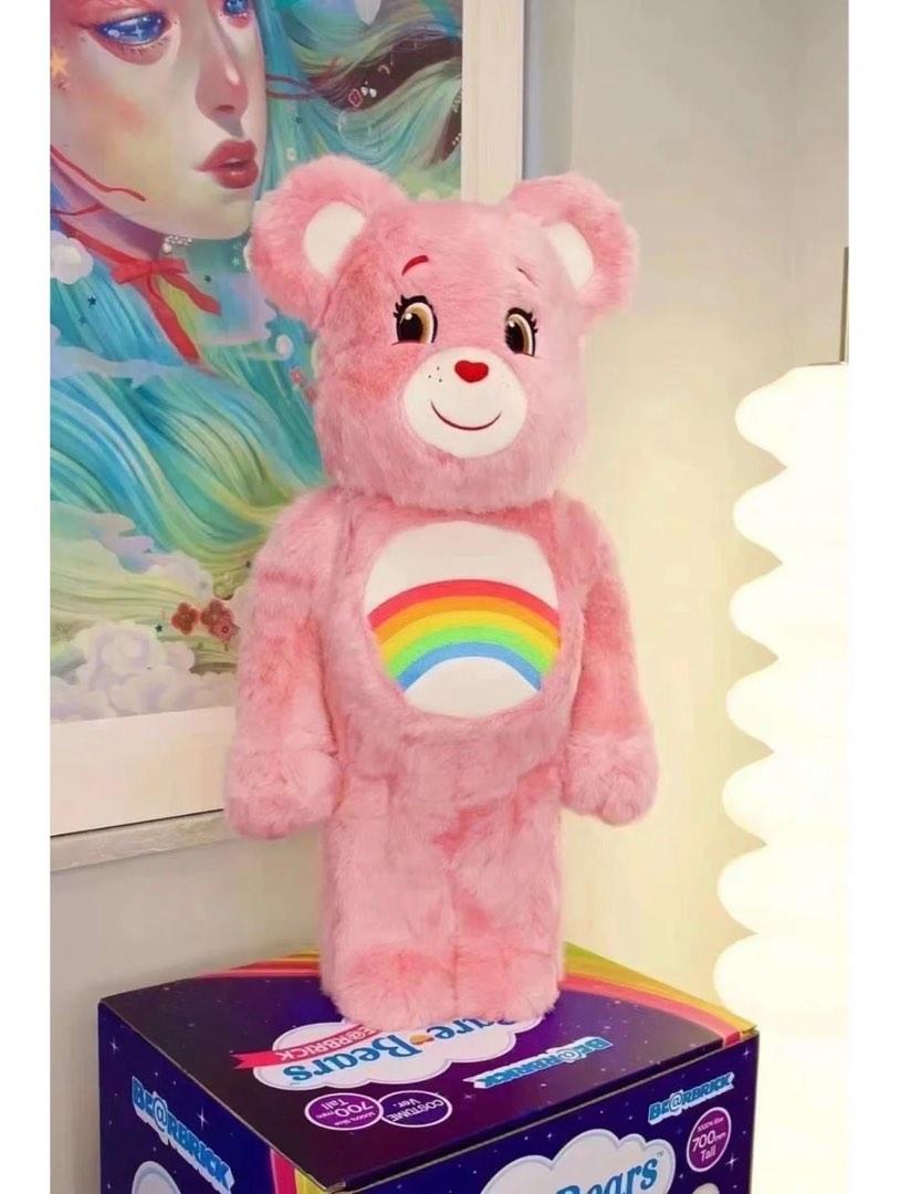 Bearbrick cheer bear costume ver. 1000% 彩虹熊, 興趣及遊戲, 玩具