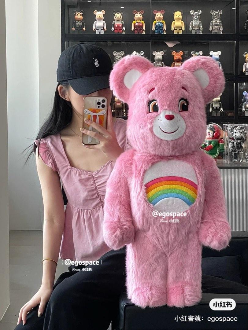 Bearbrick cheer bear costume ver. 1000% 彩虹熊, 興趣及遊戲, 玩具