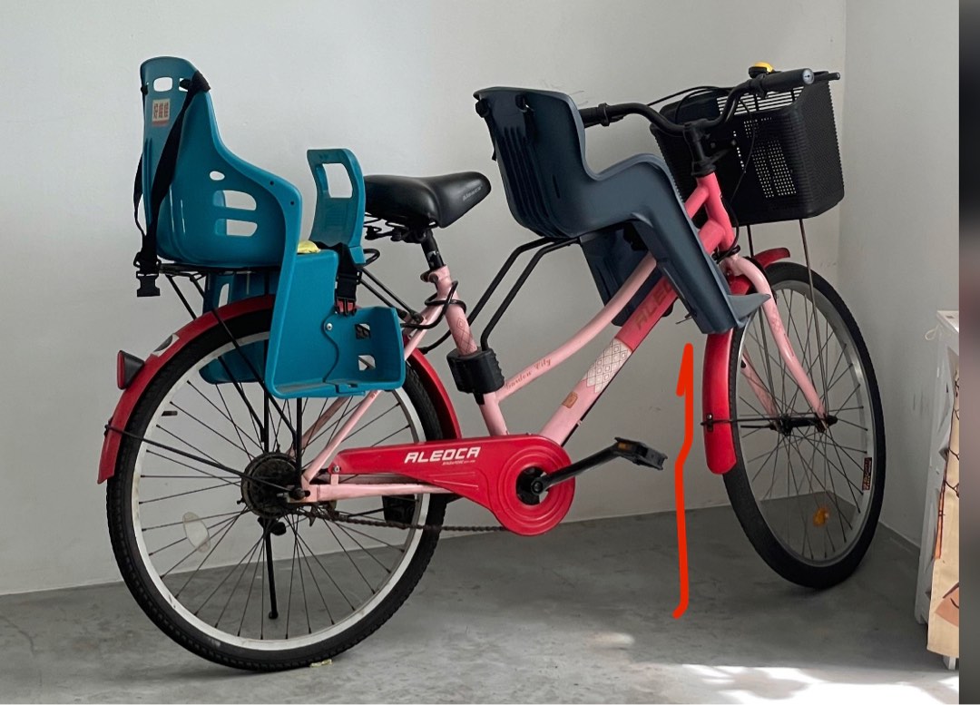 Bicycle with 2 child seats Sports Equipment Bicycles Parts