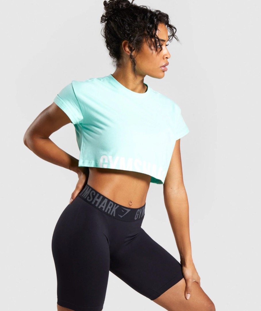Fraction crop top gymshark online