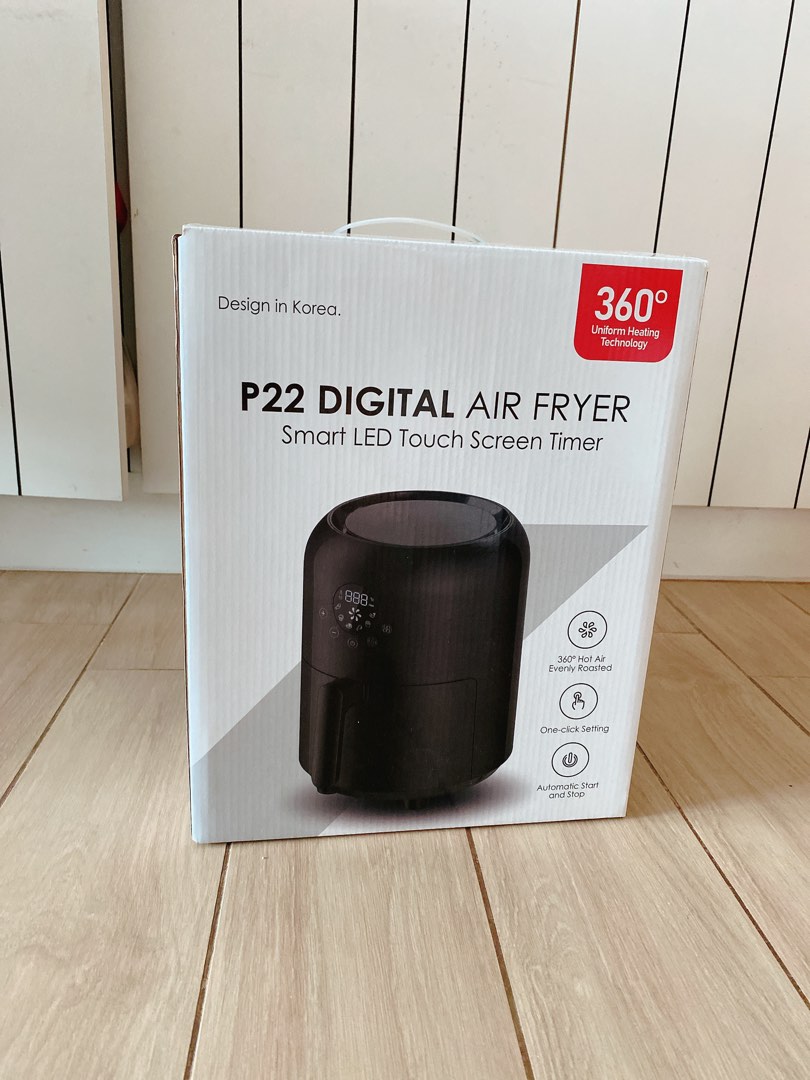 Brand New P22 Digital Air Fryer Smart LED Touch Screen Timer, TV & Home