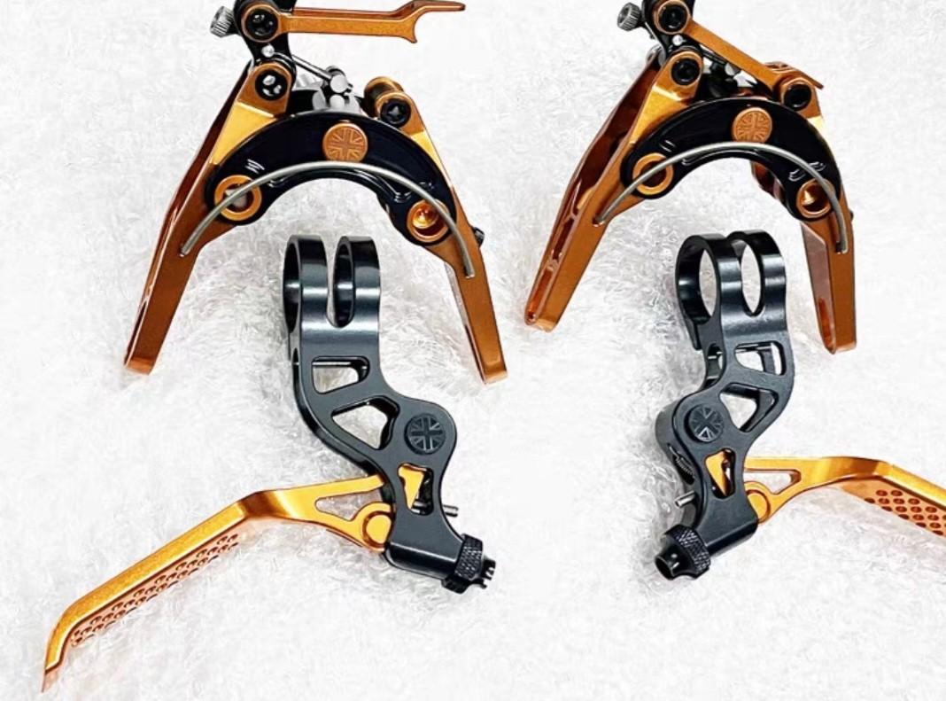 Brompton Brake Caliper/Lever Set by Union Jack New Version, Sports