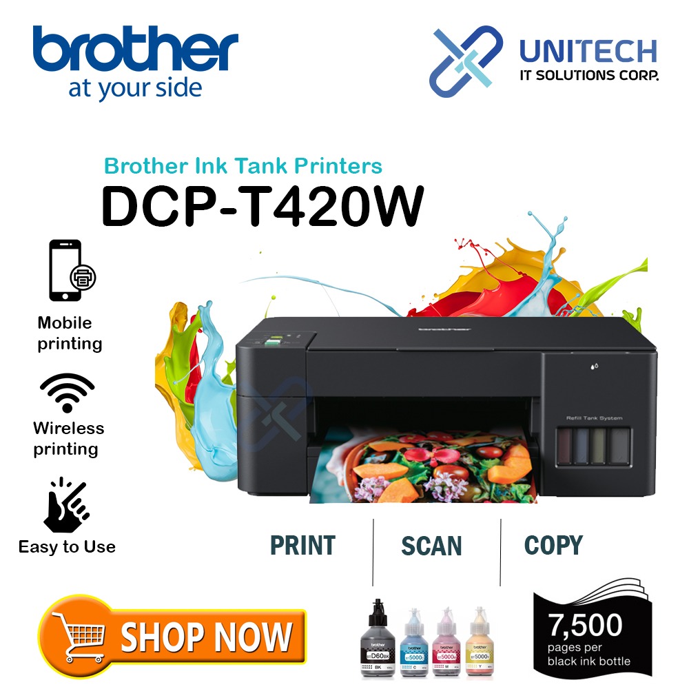 BROTHER DCP T420W WIRELESS PRINTER / LIMITED STOCKS ONLY, Computers