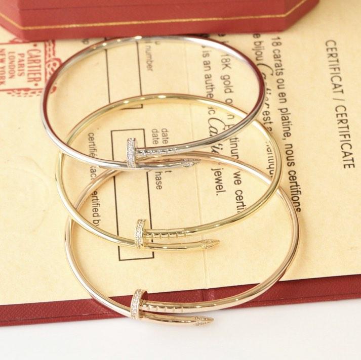 Cartier 18k gold plated thin juste clou bangle pre order (Category: Bracelets) located in Mandaluyong City. Submitted by japanandsingaporeluxepreloved (Listing ID 1185825201, Image 1). Description: Diclaimer: we are not affiliated with the brand stated in this post, no infringement intended. All copyrights are reserved to its brandowners . Boxes sold separately .
