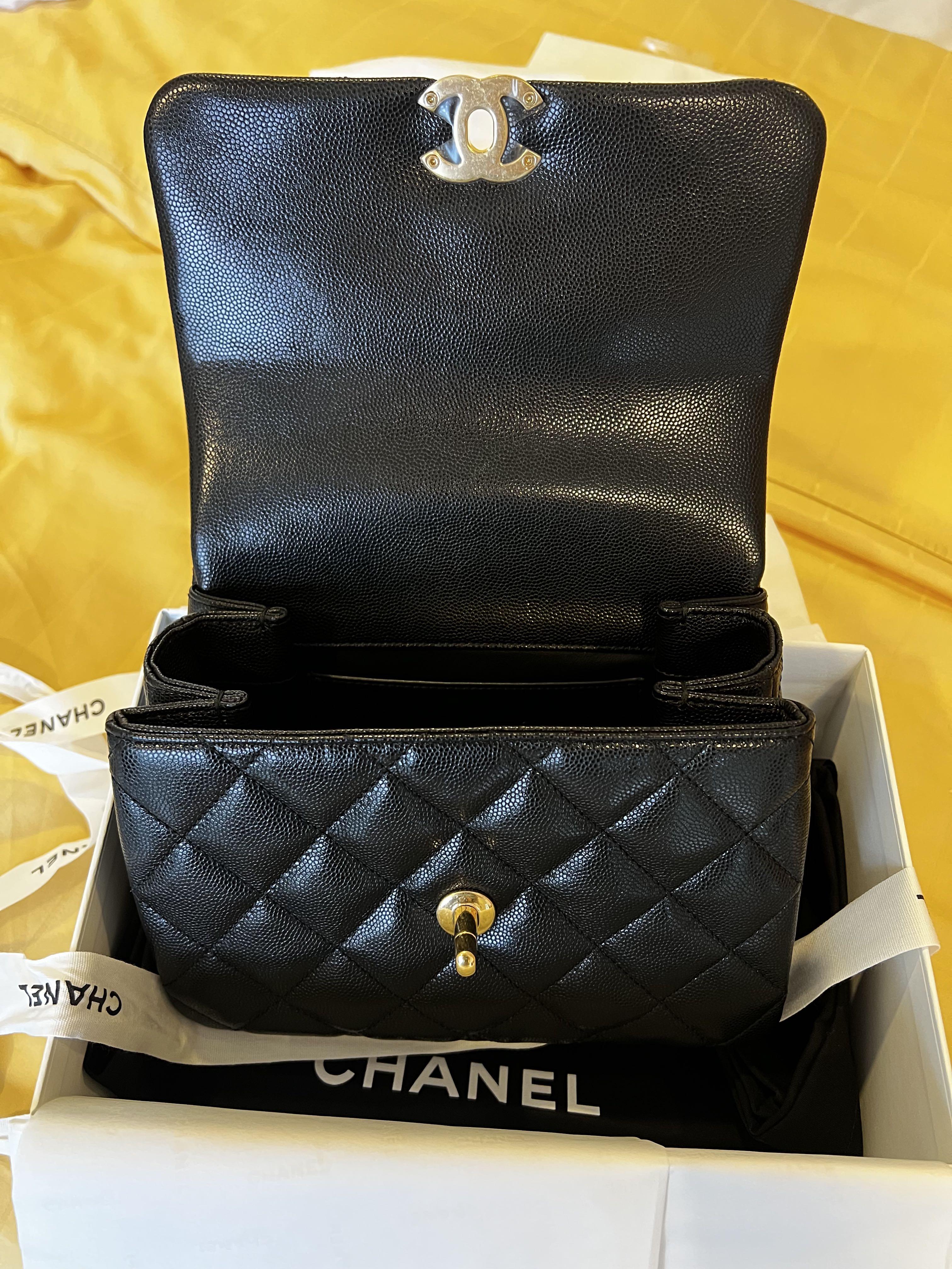 CHANEL 22K COCO FIRST BAG (Black) 20cm, Luxury, Bags & Wallets on Carousell