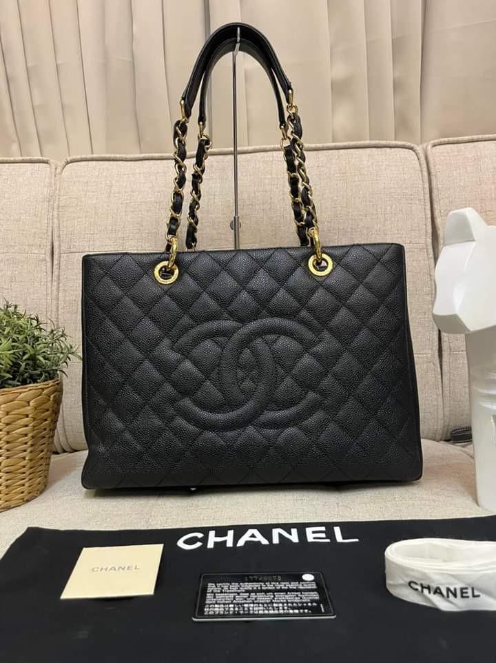 Chanel GST Grand Shopping Tote Black Caviar GHW Series 17 Luxury Bags Wallets on Carousell