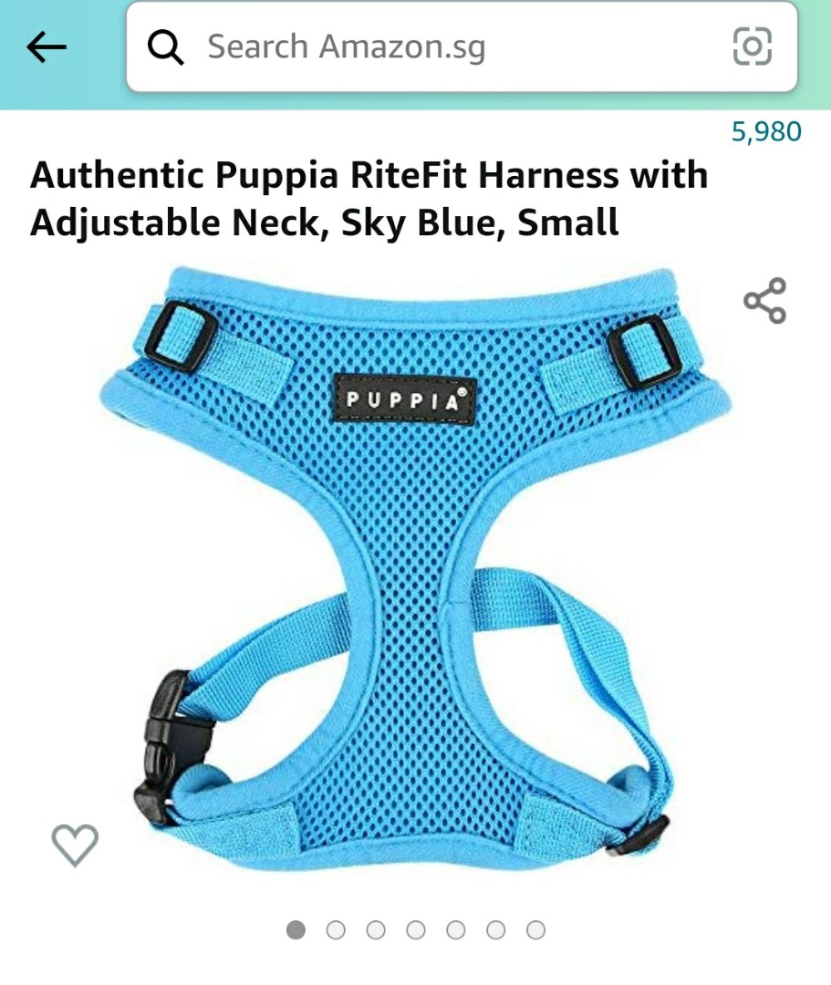 CHEAPEST authentic PUPPIA Harness with Adjustable Neck, Sky Blue, Small,  Pet Supplies, Homes  Other Pet Accessories on Carousell