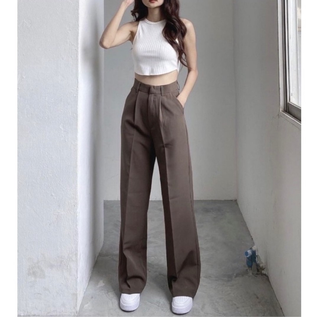 Cocoa Wide Leg Pant with Tassle Belt main image 1