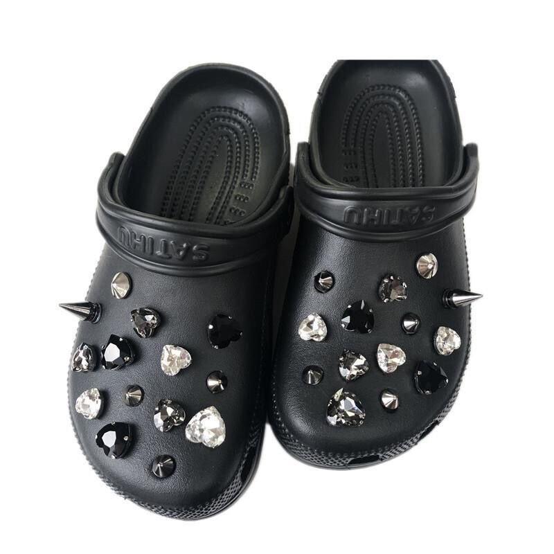 Metal Spikes Croc Silver Spike Shoe, 43% OFF