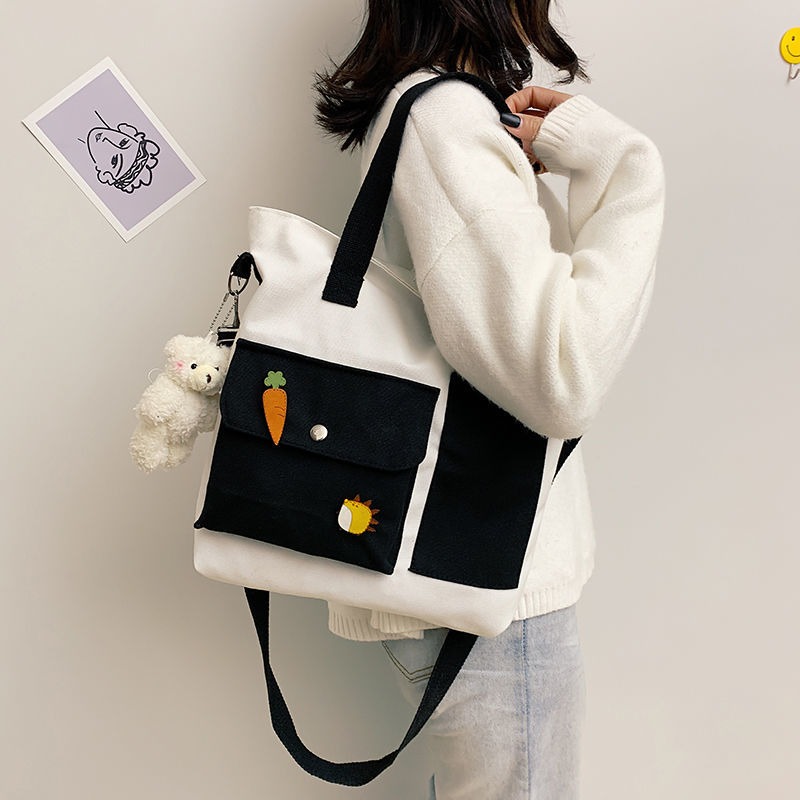 Canvas bag korea on sale
