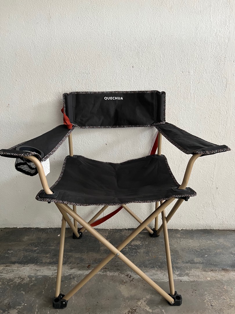 Decathlon Large Folding Camping Chair Basic XL, Sports Equipment