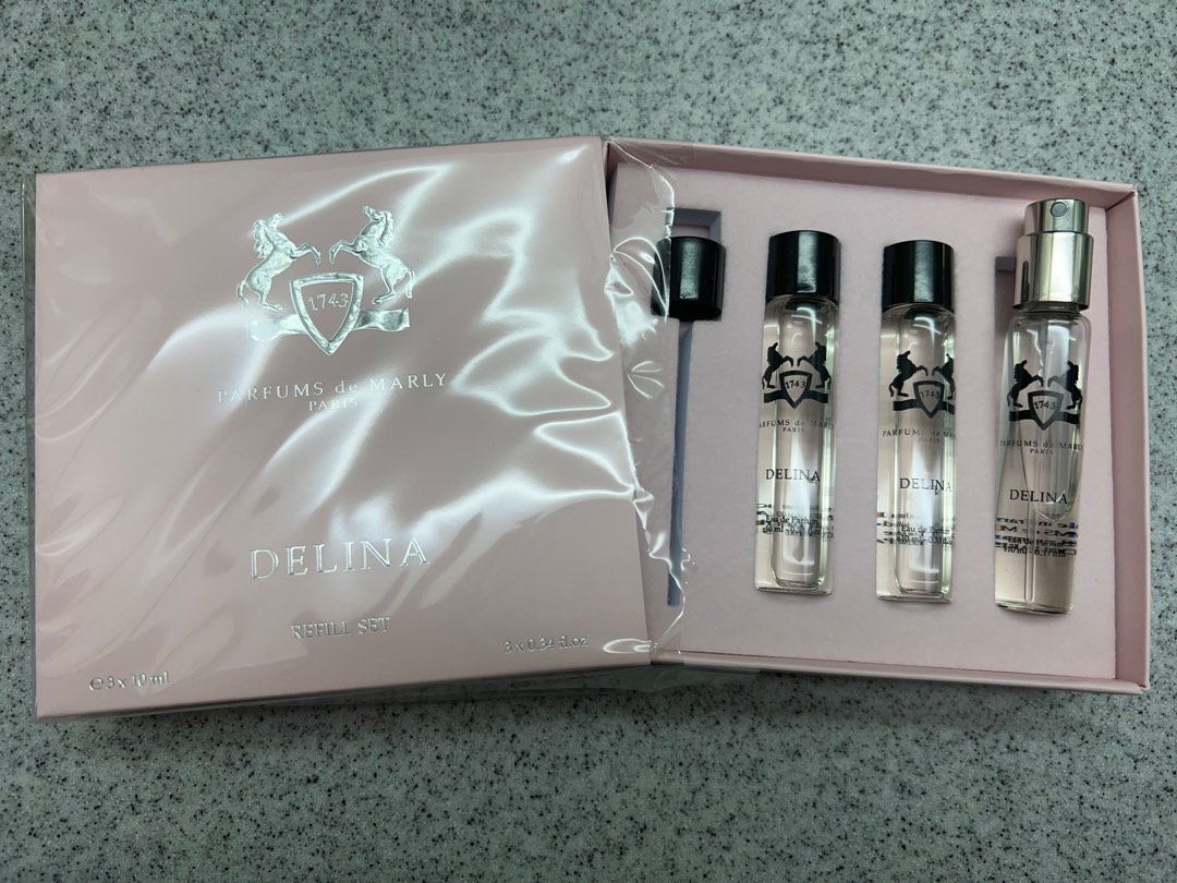 Delina EDP Refill set 10ml x 3 Parfums De Marly, 美容＆化妝品, 健康及美容 香水＆香