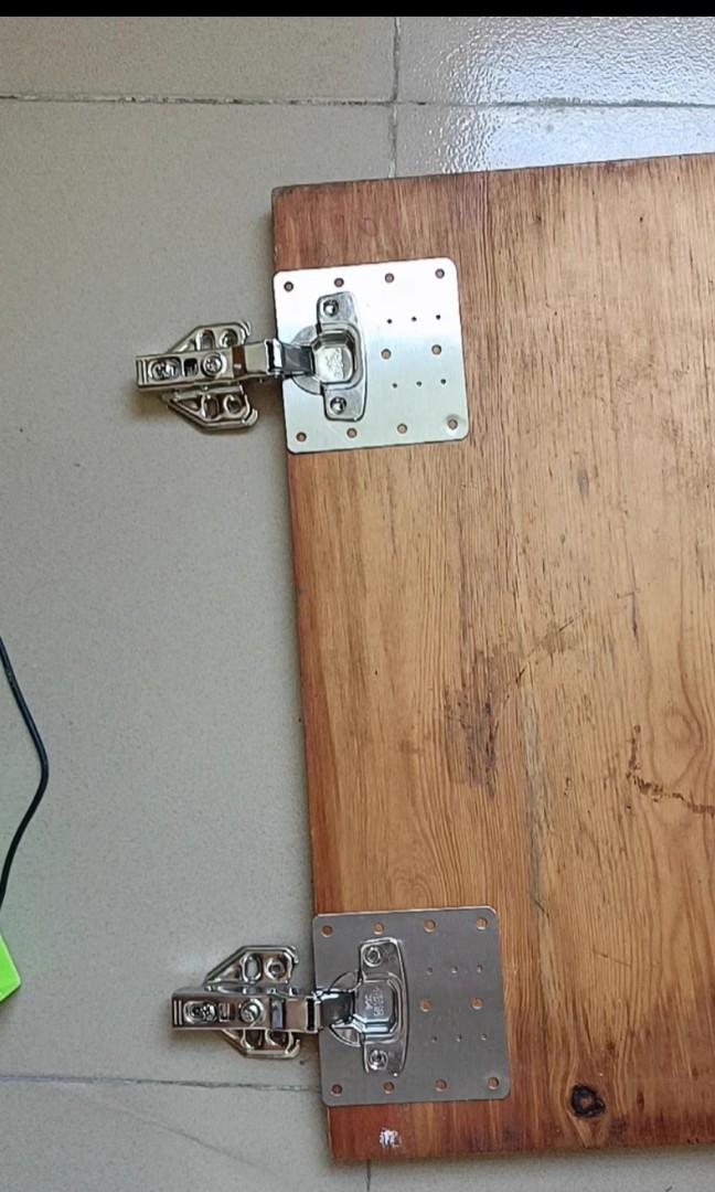DIY Hinges Repair Plate+ Hinges, Furniture & Home Living, Home