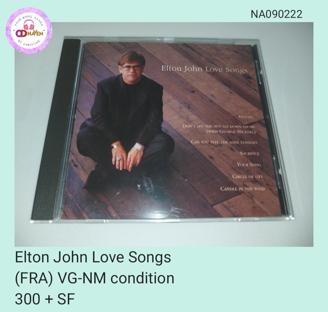 Elton John Love Songs CD (unsealed) on Carousell