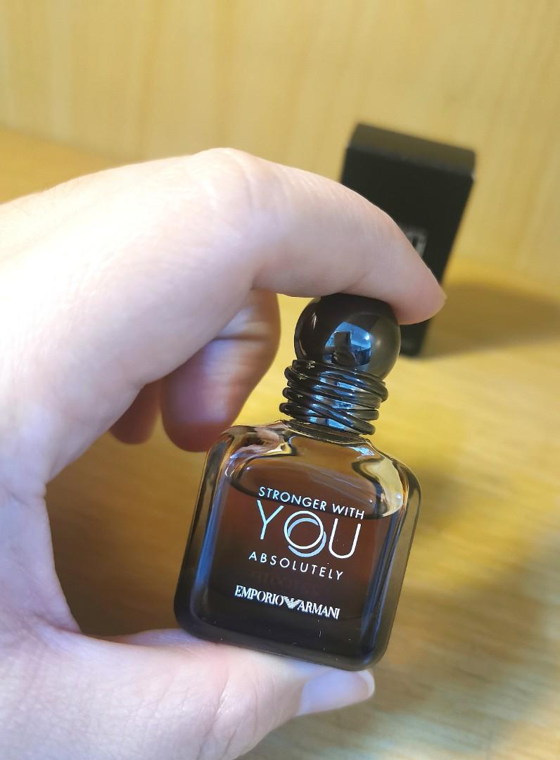 Emporio Armani Stronger with You Absolutely 7ml EDP_Men Miniature Perfume,  Beauty & Personal Care, Fragrance & Deodorants on Carousell