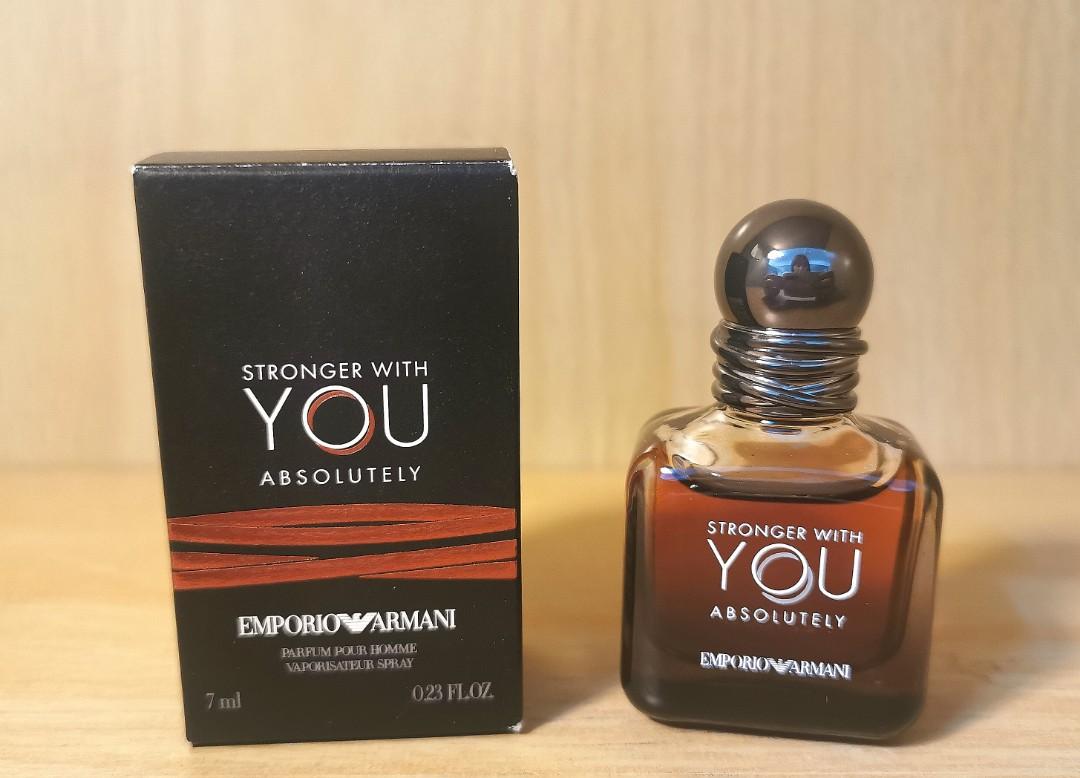 Emporio Armani Stronger with You Absolutely 7ml EDP_Men Miniature Perfume,  Beauty & Personal Care, Fragrance & Deodorants on Carousell