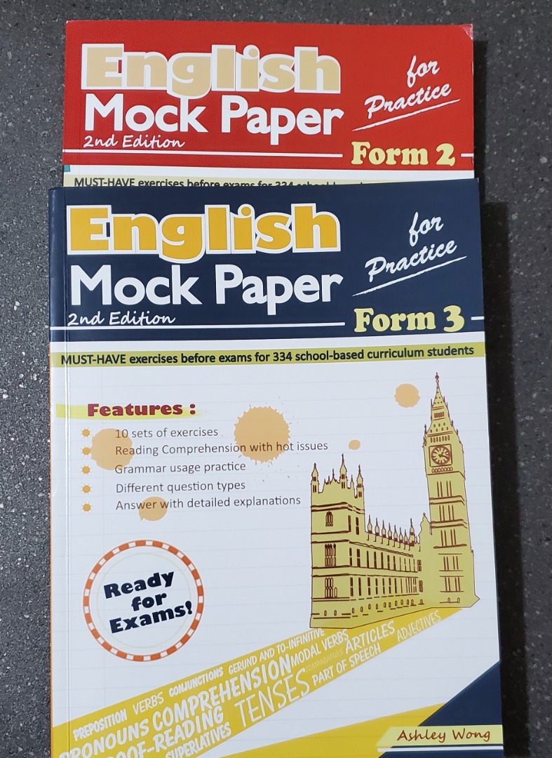 English mock paper form 2 and form 3 
