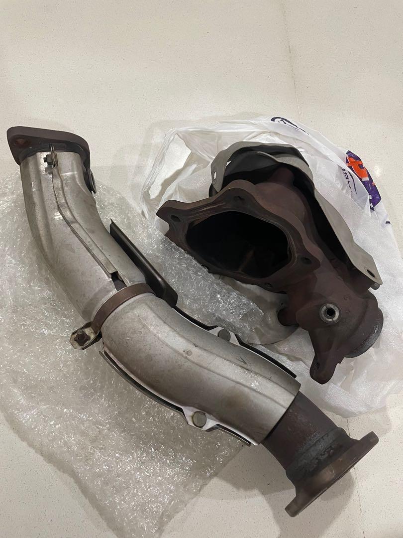Evo X 10 stock downpipe, Car Accessories, Accessories on Carousell