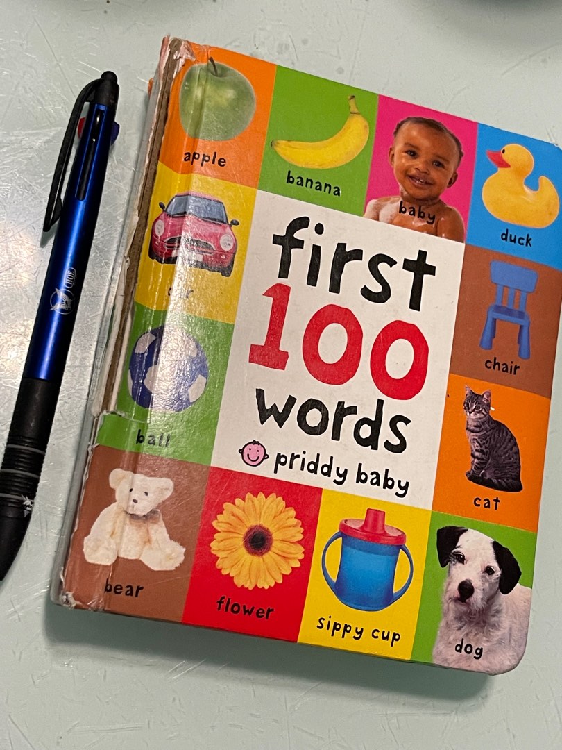 First 100 words board book small by priddy baby hobbies toys books