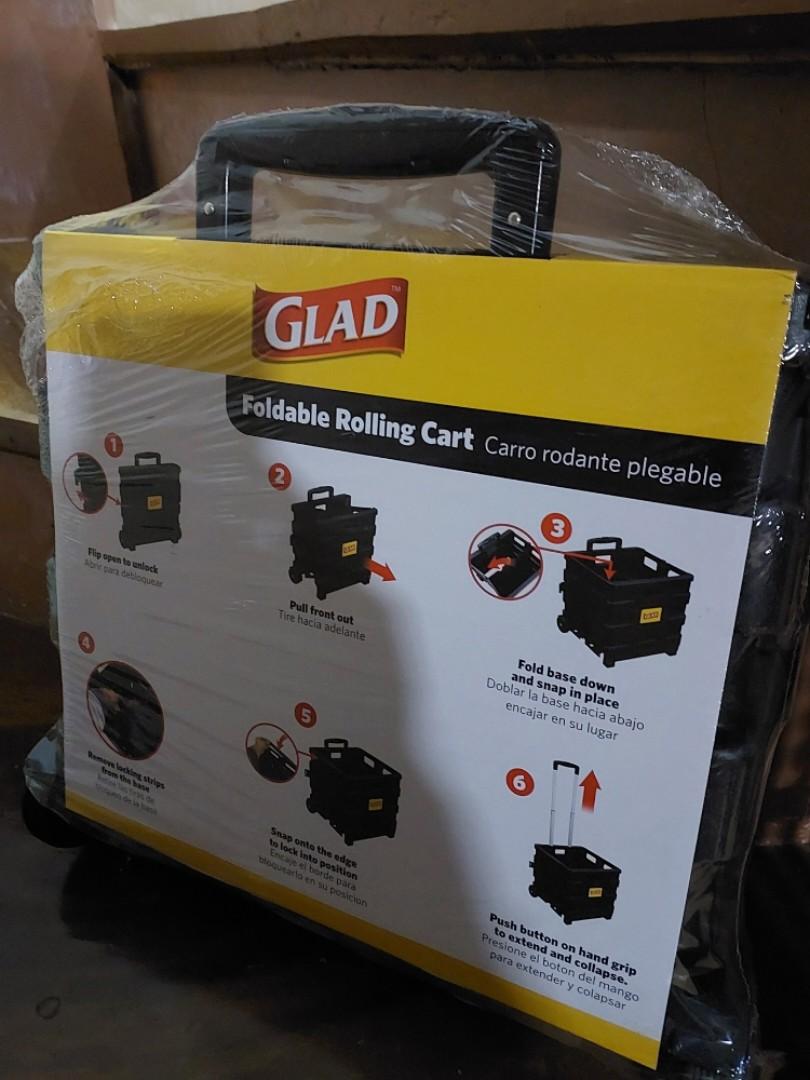 Glad Foldable Rolling Cart (Category: Storage Boxes & Baskets) located in Santa Rosa. Submitted by linodajab (Listing ID 1185784590, Image 2). Description: Glad Foldable cart Thick durable plastic with wheels Loc: Santa Rosa Lag.