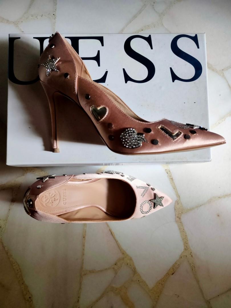 Guess Pink High heel Women s Fashion Footwear Heels on Carousell
