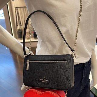 AUTHENTIC KateSpade Leila Pebbled Nolita Leather Kilikili Bag Convertible Wristlet Clutch Pouch Bag