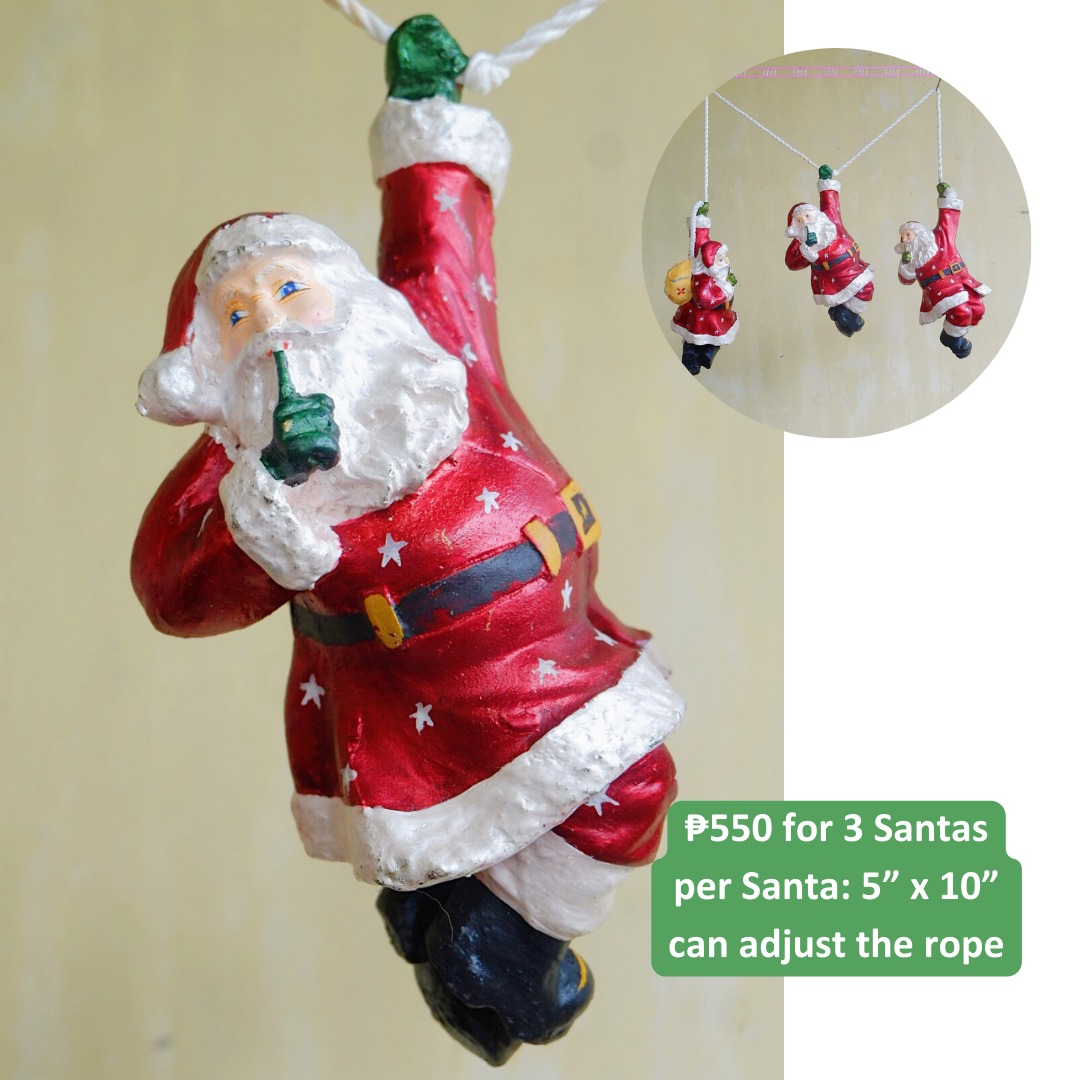 Hanging santa sale