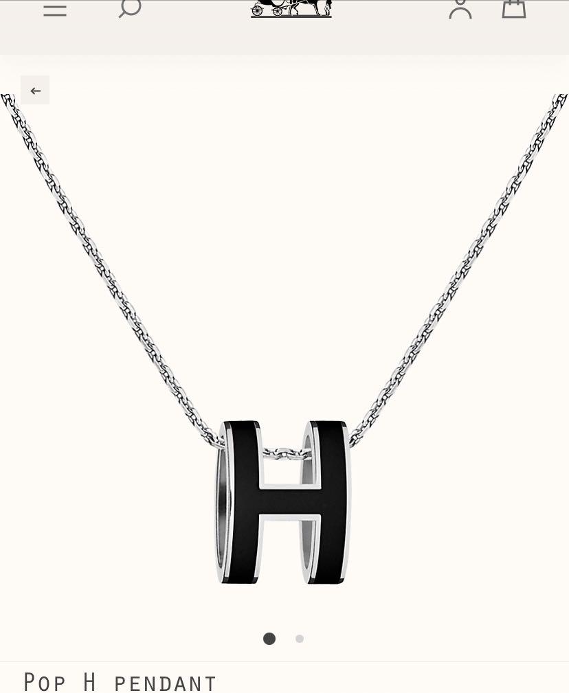 Hermes Pop H necklace, Luxury, Accessories on Carousell