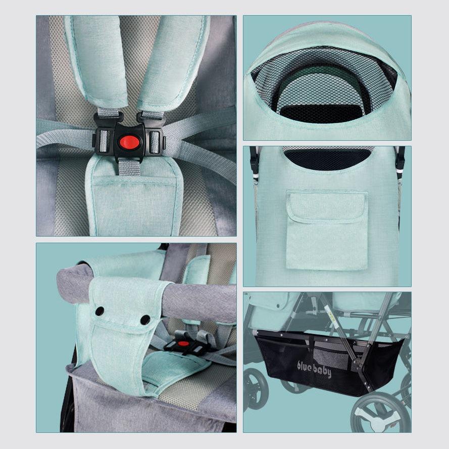 [iDS] 9.5kg Reclining Twin Stroller Double Stroller Dual Stroller Front