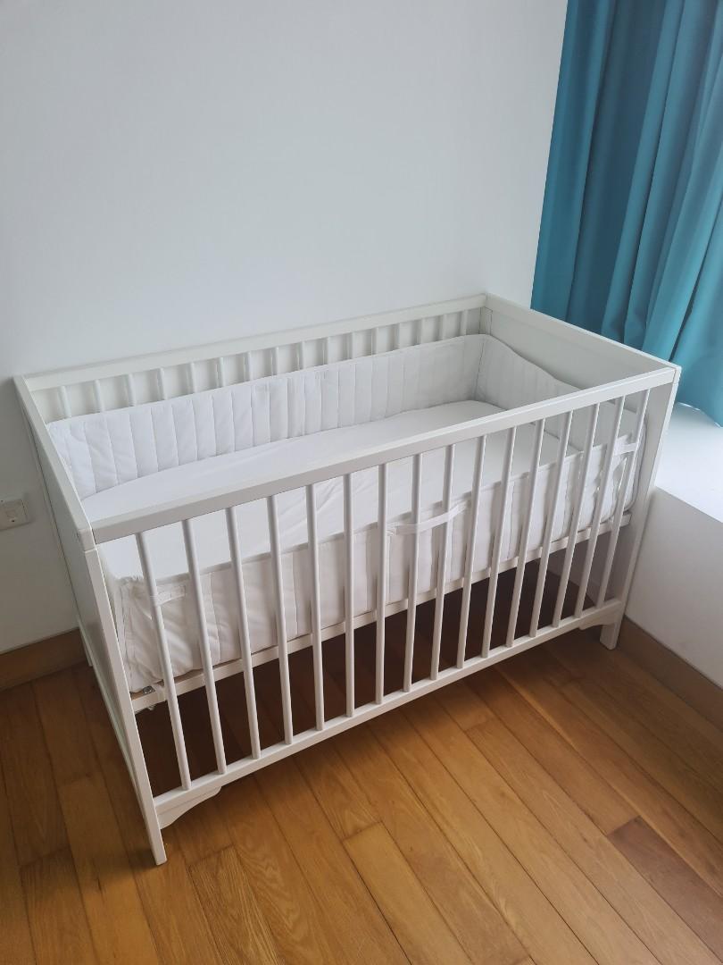 Ikea baby cot solgul with mattress, Babies & Kids, Baby Nursery & Kids