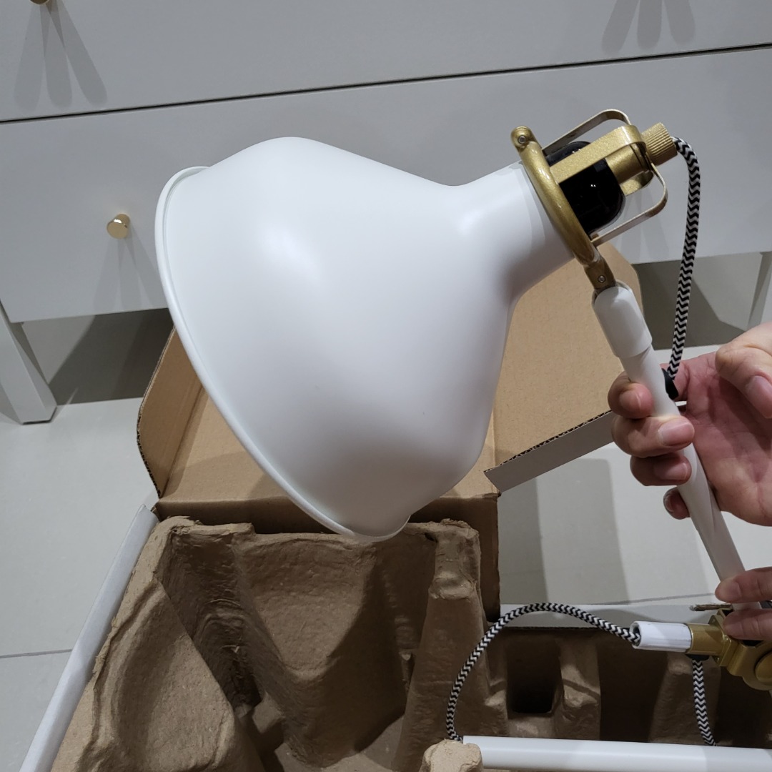 Ikea Ranarp Work lamp, offwhite, Furniture & Home Living, Lighting