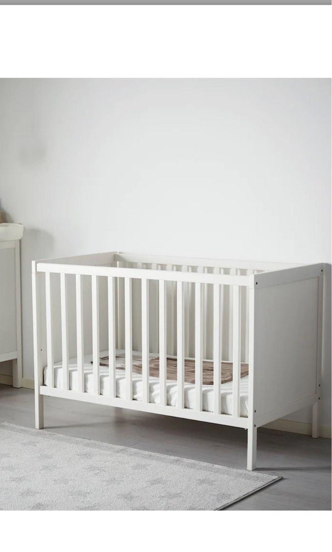 Ikea Sundvik Baby Cot, Furniture & Home Living, Furniture, Bed Frames