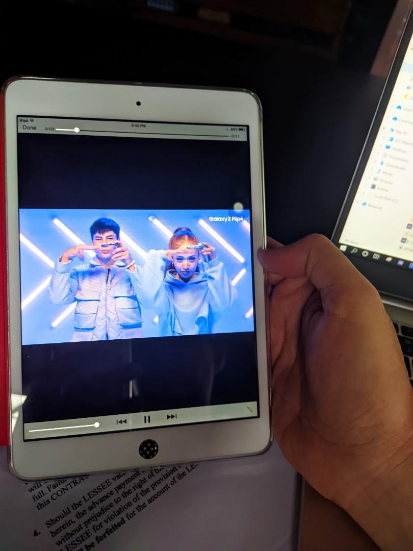 Ipad mini 1 32gb (Category: iPad) located in Quezon City. Submitted by gadgetsun (Listing ID 1185898929, Image 3). Description: Overall smooth no dents. *home button stuckup(meron naman virtual home button) some dust inside the touchscreen hindi naman halata pag naka on. The rest ok na. Ok touchscreen, ok lcd, ok wifi and bluetooth, no apple id reset all you want.