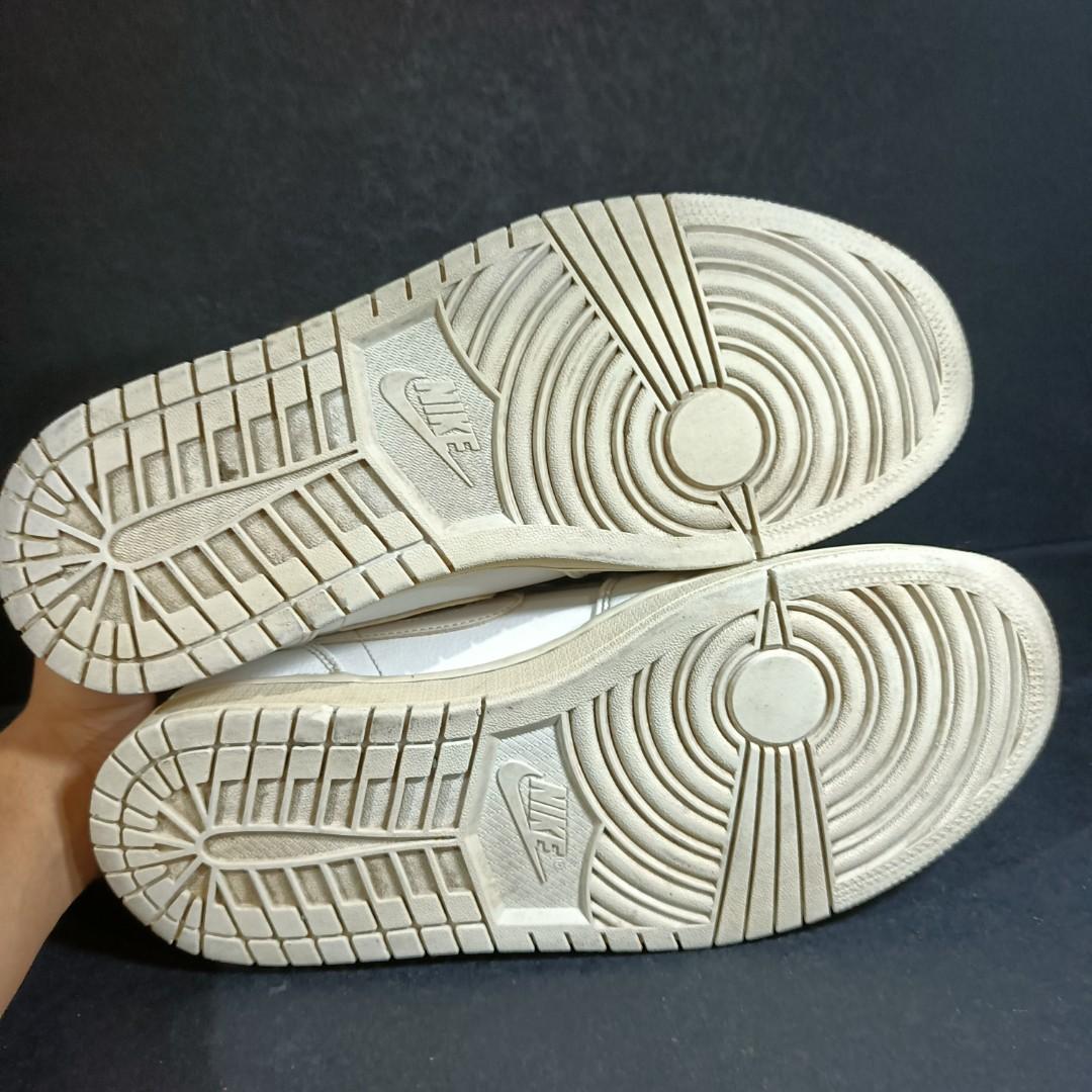 triple white jordan 1 womens