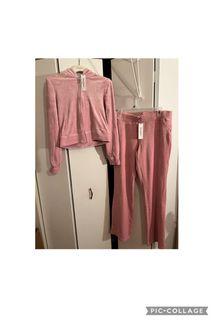 Juicy Couture tracksuit baby pink new