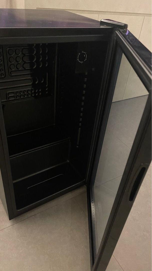 JVD 80L Mini Fridge Glass Door with LED Interior Light, Furniture & Home Living, Kitchenware