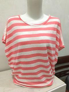 Kaos Salur Batwing Jumbo Size Pink